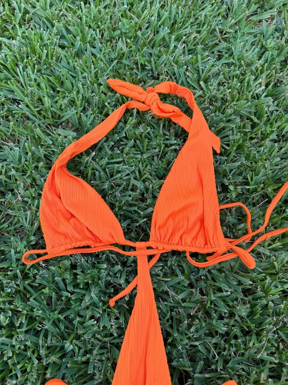 Frankies Bikinis April Plissé Monokini One Piece Papaya NWT Large $190